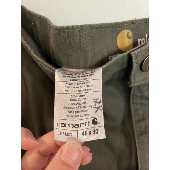 Mens Carhartt B342 MOS Relaxed Fit Twill Utility Work Pant 46X30 - Picture 9 of 9